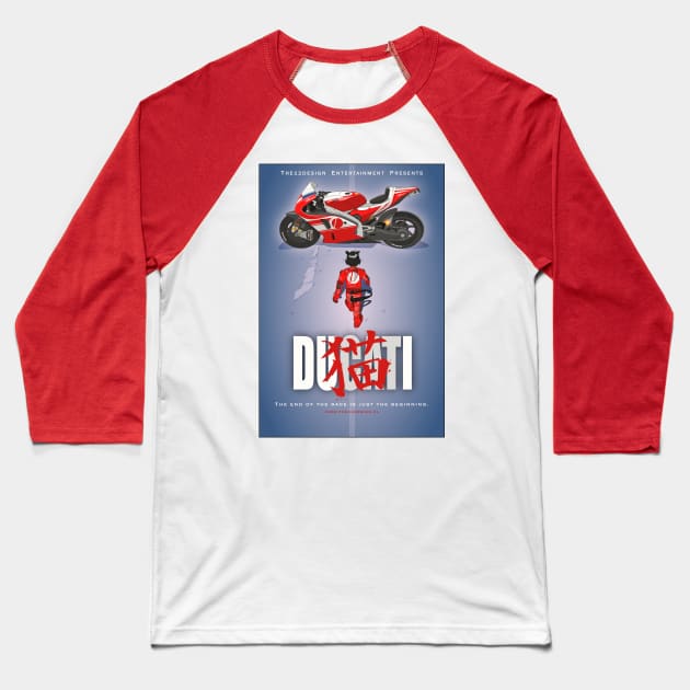 duCATi/Akira Baseball T-Shirt by the12